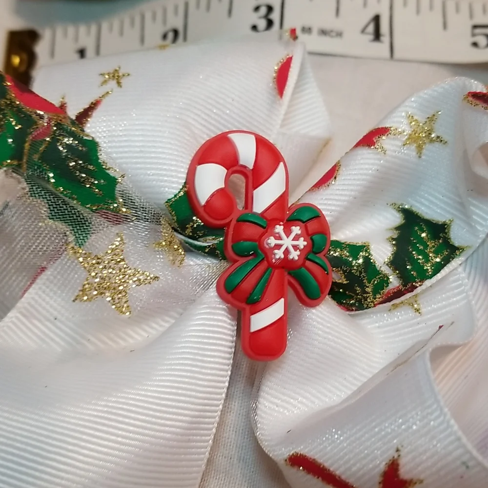 COPY - HOLIDAY BLING HAIR CLIP BOW SET OF 3...MATCH TO EVERY OUTFIT
